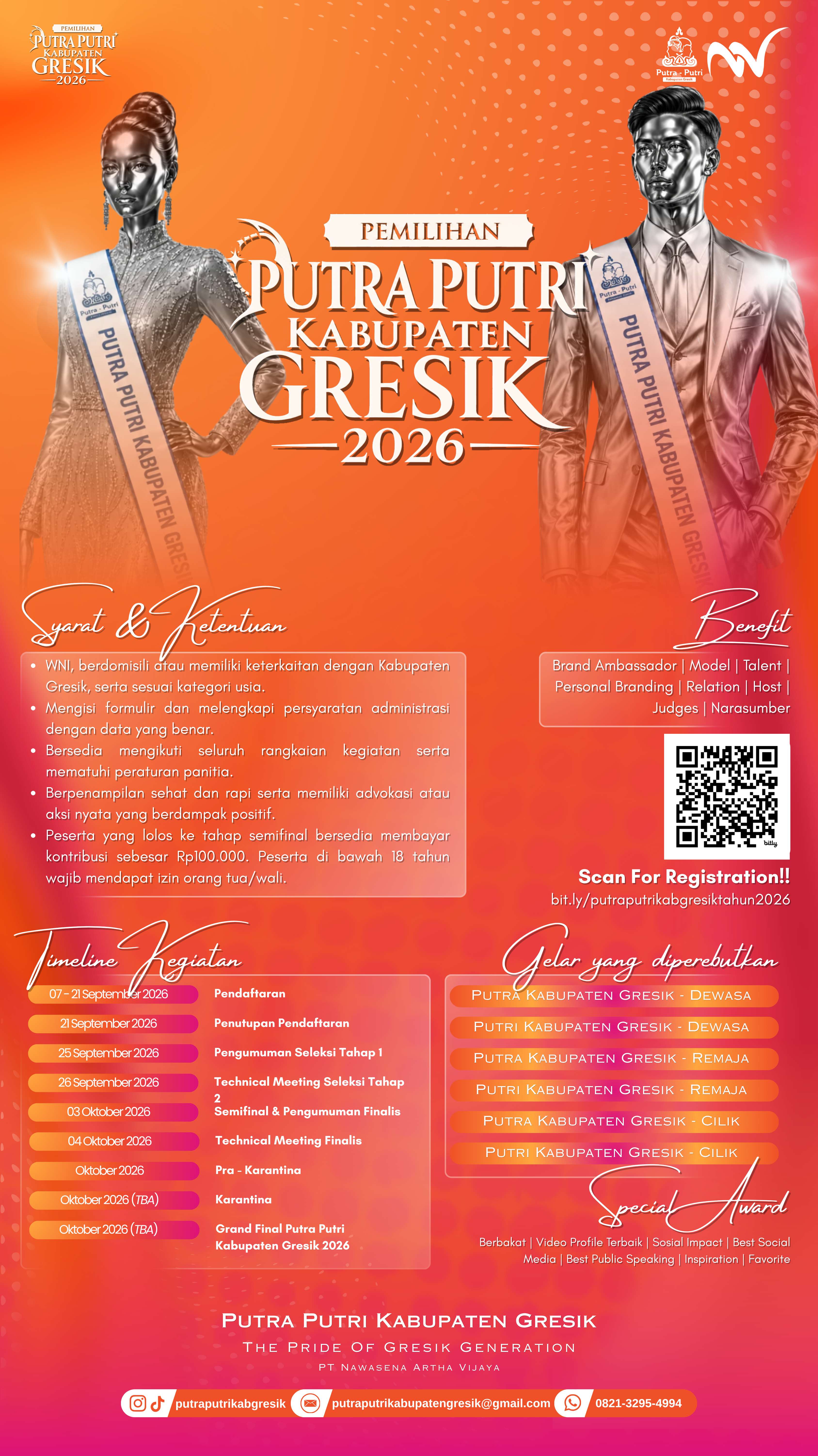 PUTRA PUTRI KABUPATEN GRESIK (KATEGORI CILIK)